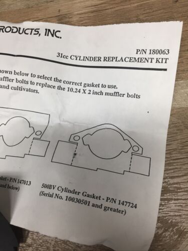 New Ryobi 180063 Cylinder Kit 31cc New Old Stock Genuine Part (6922807574711)